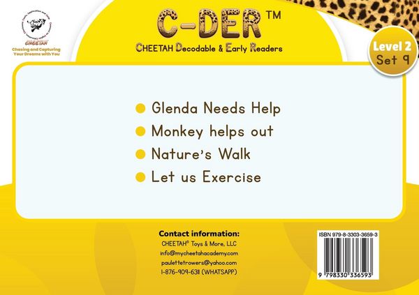 Produktbild: C-DER (Cheetah Decodable & Early Readers) Set 9, Book 71, Let Us Exercise