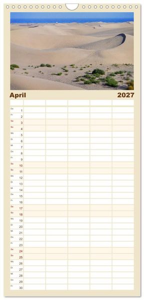 Produktbild: Familienplaner 2027 - Gran Canaria - Extrabreite Landschaften mit 5 Spalten (Wandkalender, 21 x 45 cm) CALVENDO