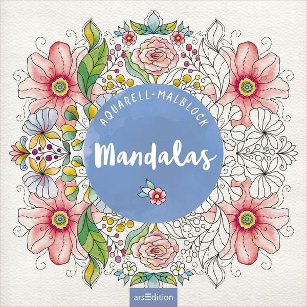 Produktbild: Aquarell-Malblock &ndash; Mandalas