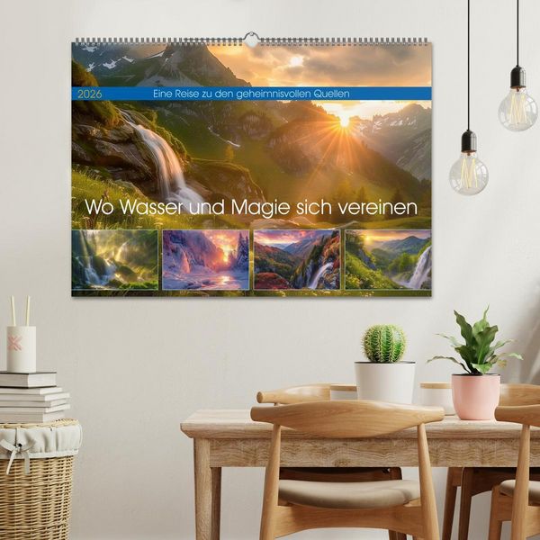 Produktbild: Wo Wasser und Magie sich vereinen (Wandkalender 2026 DIN A2 quer), CALVENDO Monatskalender