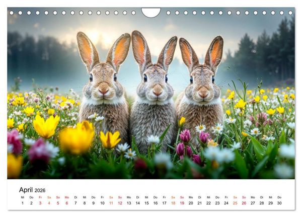 Produktbild: Tierische Jahreszeiten (Wandkalender 2026 DIN A4 quer), CALVENDO Monatskalender