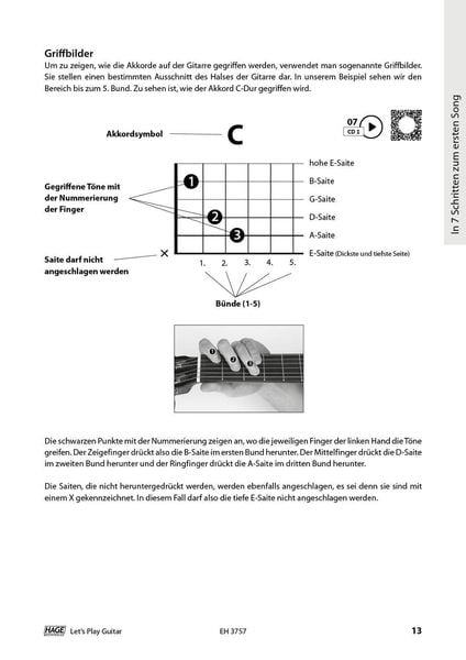 Produktbild: Let's Play Guitar - Band 1 mit 2 CDs und QR-Codes