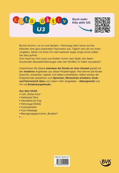 Produktbild: Kita aktiv U3 Fahrzeuge