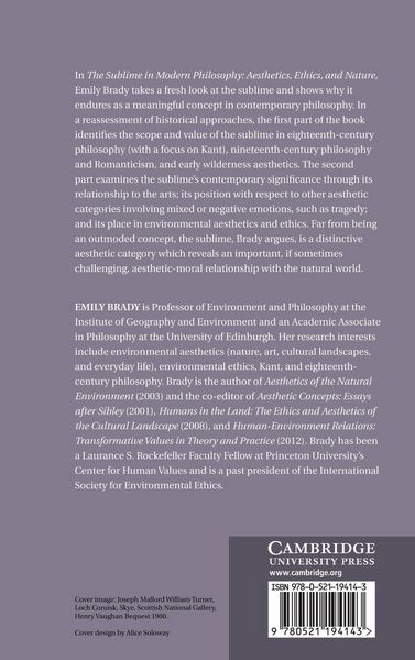 Produktbild: The Sublime in Modern Philosophy