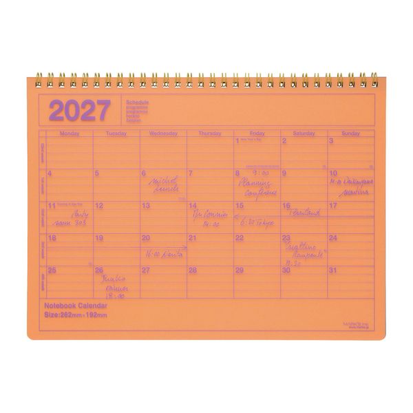 Produktbild: MARK'S 2027 Notebook Calendar M // Neon Orange