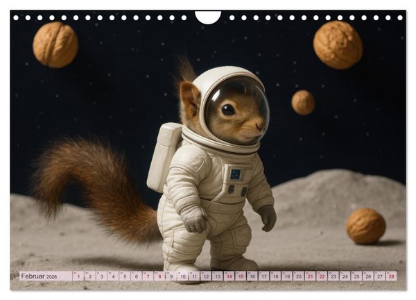 Produktbild: Die geheime Welt der Eichh&ouml;rnchen (Wandkalender 2026 DIN A4 quer), CALVENDO Monatskalender