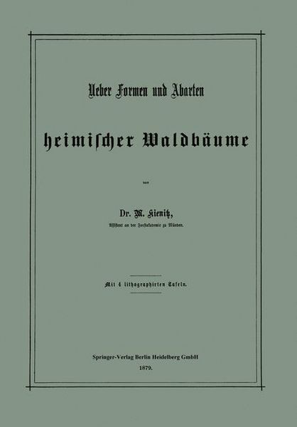 Produktbild: Ueber Formen und Abarten heimischer Waldb&auml;ume