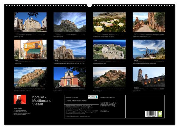 Produktbild: Korsika - Mediterrane Vielfalt (Wandkalender 2026 DIN A2 quer), CALVENDO Monatskalender