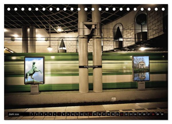 Produktbild: U-Bahn-Stationen Hannover (Tischkalender 2026 DIN A5 quer), CALVENDO Monatskalender