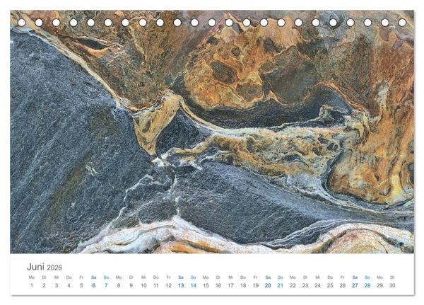 Produktbild: Die Natur als K&uuml;nstlerin - Sch&ouml;nheit der Steine (Tischkalender 2026 DIN A5 quer), CALVENDO Monatskalender