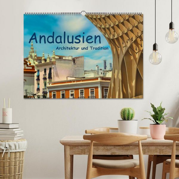 Produktbild: Andalusien, Architektur und Tradition (Wandkalender 2026 DIN A2 quer), CALVENDO Monatskalender