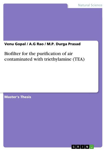 Produktbild: Biofilter for the purification of air contaminated with triethylamine (TEA)