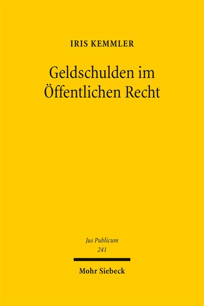 Produktbild: Geldschulden im &Ouml;ffentlichen Recht