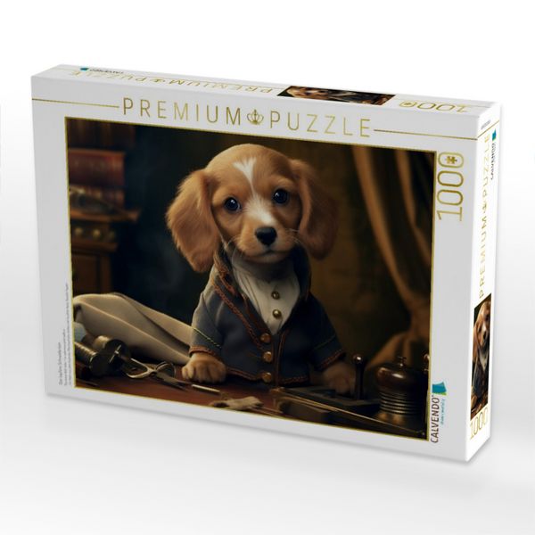 Produktbild: CALVENDO Puzzle Das tapfere Schneiderlein | 1000 Teile Lege-Gr&ouml;&szlig;e 64x48cm Foto-Puzzle f&uuml;r gl&uuml;ckliche Stunden