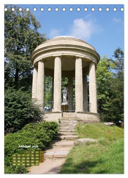 Produktbild: W&ouml;rlitzer Park und Luisium - Eine romantische Reise (Tischkalender 2026 DIN A5 hoch), CALVENDO Monatskalender