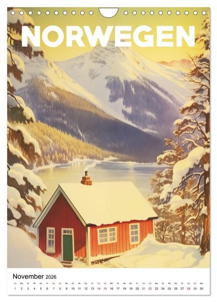 Produktbild: Reise in die 50er Jahre. Vintage Travel Poster. (Wandkalender 2026 DIN A4 hoch), CALVENDO Monatskalender