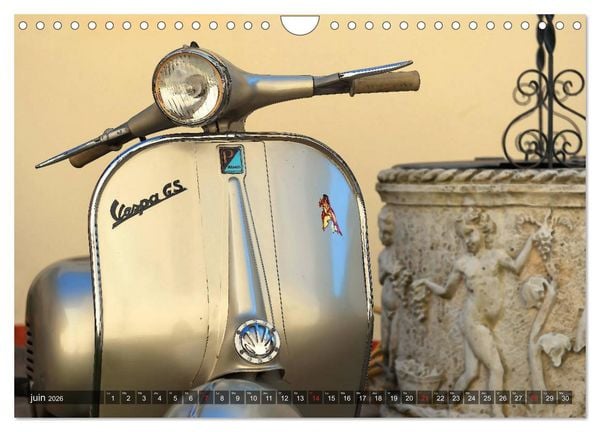Produktbild: La Vespa en Cartoon (Calendrier mural 2026 DIN A4 vertical), CALVENDO calendrier mensuel