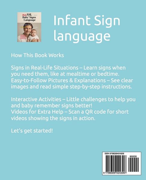 Produktbild: ASL Baby's First Signs Language explained in Simple Sentences, Pictures and Videos for each Sign