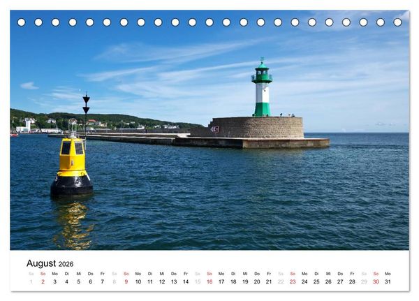 Produktbild: R&uuml;gen und Hiddensee (Tischkalender 2026 DIN A5 quer), CALVENDO Monatskalender