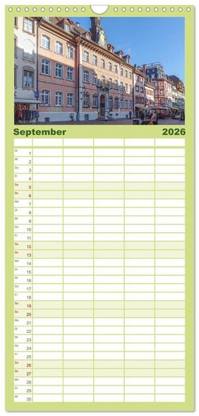 Produktbild: Familienplaner 2026 - Waldshut - liebenswertes St&auml;dtle am Hochrhein mit 5 Spalten (Wandkalender, 21 x 45 cm) CALVENDO