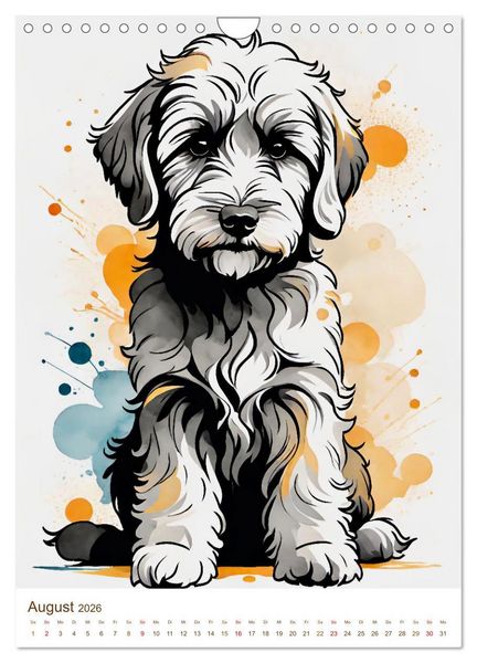 Produktbild: Der Labradoodle (Wandkalender 2026 DIN A4 hoch), CALVENDO Monatskalender