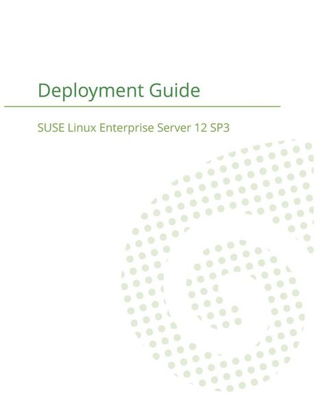 Produktbild: SUSE Linux Enterprise Server 12 - Deployment Guide