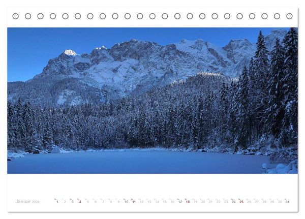 Produktbild: Unterwegs am Eibsee (Tischkalender 2026 DIN A5 quer), CALVENDO Monatskalender