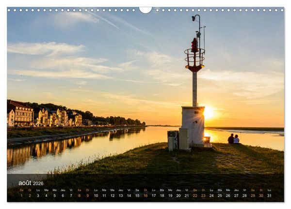 Produktbild: Baie de Somme Couchers de soleil (Calendrier mural 2026 DIN A3 vertical), CALVENDO calendrier mensuel