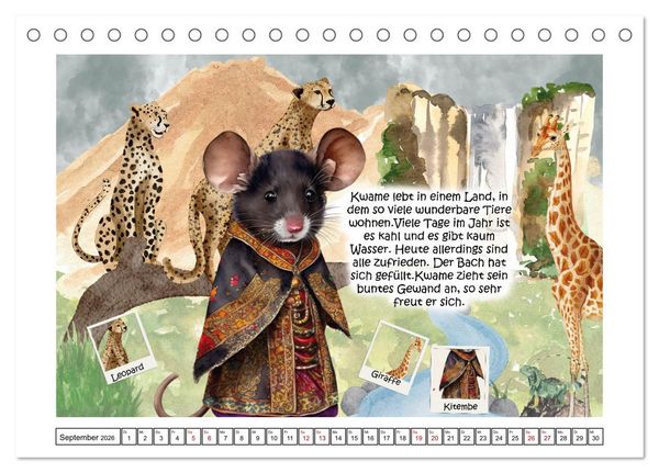 Produktbild: Mausgewitzt - Wo lebt die Maus? (Tischkalender 2026 DIN A5 quer), CALVENDO Monatskalender