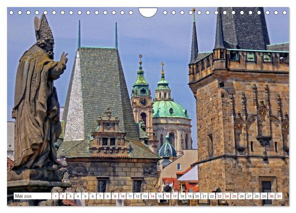 Produktbild: Prag &ndash; Ein perfekter Sommertag in der Goldenen Stadt (Wandkalender 2026 DIN A4 quer), CALVENDO Monatskalender