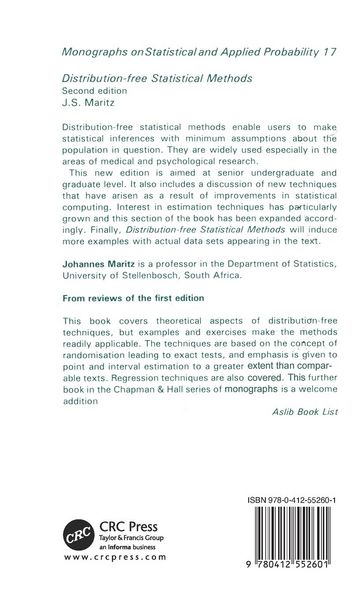 Produktbild: Distribution-Free Statistical Methods, Second Edition
