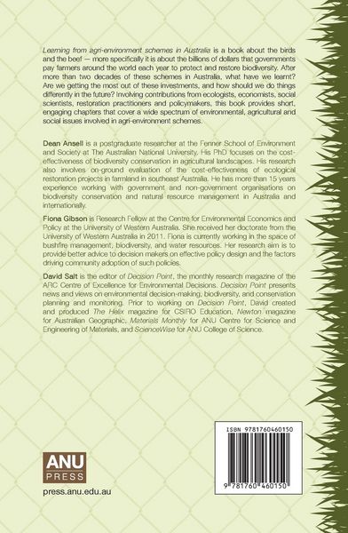 Produktbild: Learning from agri-environment schemes in Australia