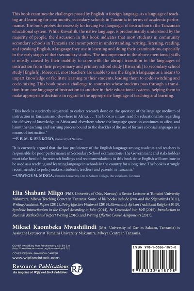 Produktbild: English as a Language of Teaching and Learning for Community Secondary Schools in Tanzania