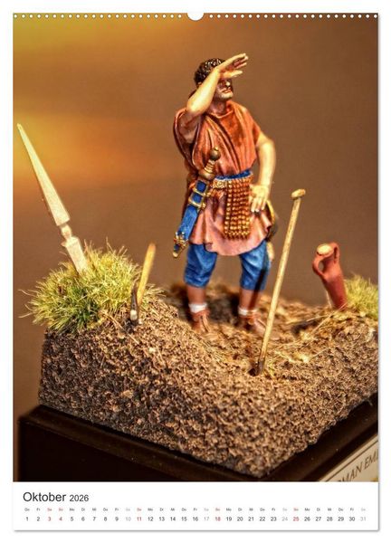 Produktbild: Historische Modellbaufiguren 2026 (hochwertiger Premium Wandkalender 2026 DIN A2 hoch), Kunstdruck in Hochglanz