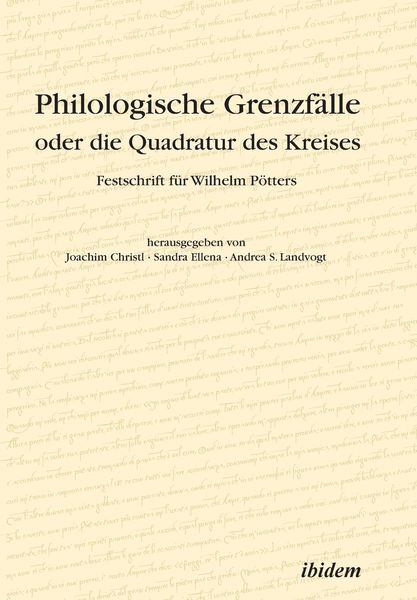 Philologische Grenzfälle oder die Quadratur des Kreises. Fes, Taschenbuch von Joachim Christl , Sandra Ellena , Andrea Landvogt, Ibidem, 9783898216128