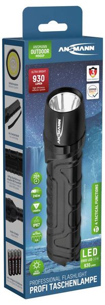 Produktbild: Ansmann M900P 1600-0162 LED Taschenlampe mit Handschlaufe batteriebetrieben 930lm 187g