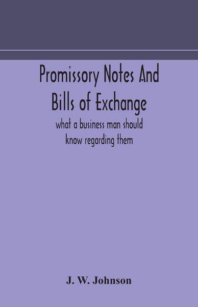 Produktbild: Promissory Notes And Bills Of Exchange