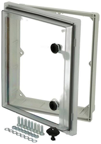 Produktbild: Fibox PW 292409 T 4901884 Sichtfenster Deckel Transparent, Doppelbart, UV-best&auml;ndig (L x B x H) 88 x 244 x 291 mm Polycarbonat Grau 1 St.