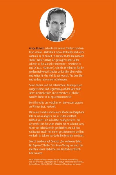 Produktbild: Der verlorene Sohn. Ein Orphan X Thriller von Gregg Hurwitz