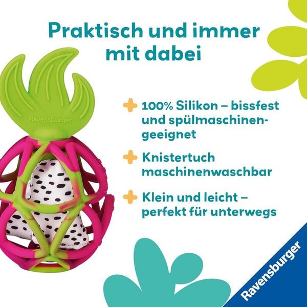 Produktbild: Play+ Sensorik-Greifling: Drachenfrucht - ab 0 Monate
