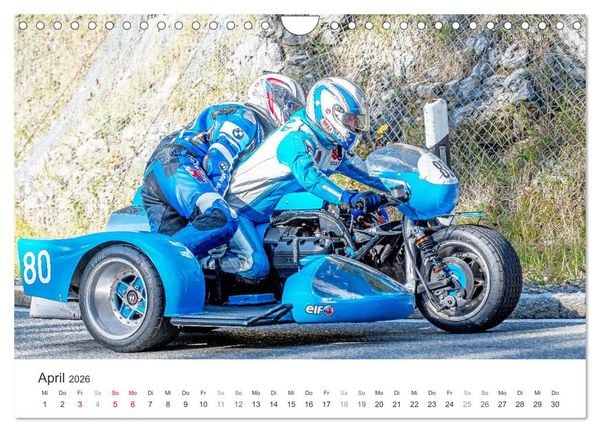 Produktbild: Motorradgespanne am Jochpass (Wandkalender 2026 DIN A4 quer), CALVENDO Monatskalender