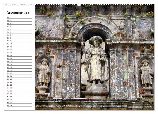 Produktbild: Jakobsweg - Camino Portugues (hochwertiger Premium Wandkalender 2026 DIN A2 quer), Kunstdruck in Hochglanz