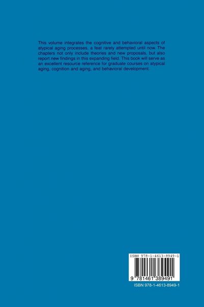 Produktbild: Cognitive and Behavioral Performance Factors in Atypical Aging