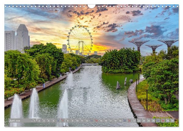 Produktbild: Singapur - Asiatische Lifestyle Metropole (Wandkalender 2026 DIN A3 quer), CALVENDO Monatskalender