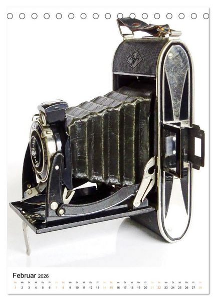 Produktbild: Balgenkameras - Analoge Fotoapparate mit Charme (Tischkalender 2026 DIN A5 hoch), CALVENDO Monatskalender