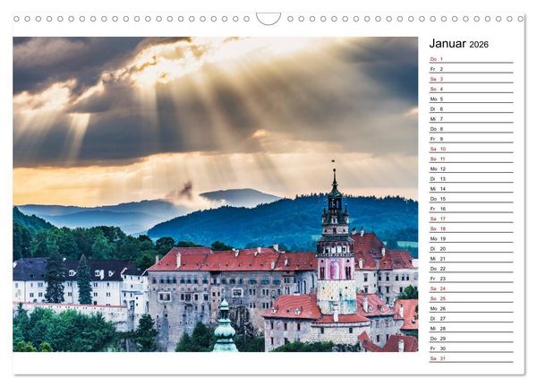 Produktbild: Ein Wochenende in Krumau (Wandkalender 2026 DIN A3 quer), CALVENDO Monatskalender