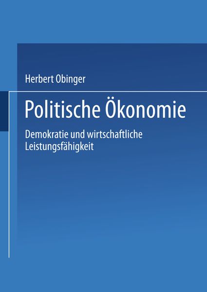 Produktbild: Politische &Ouml;konomie