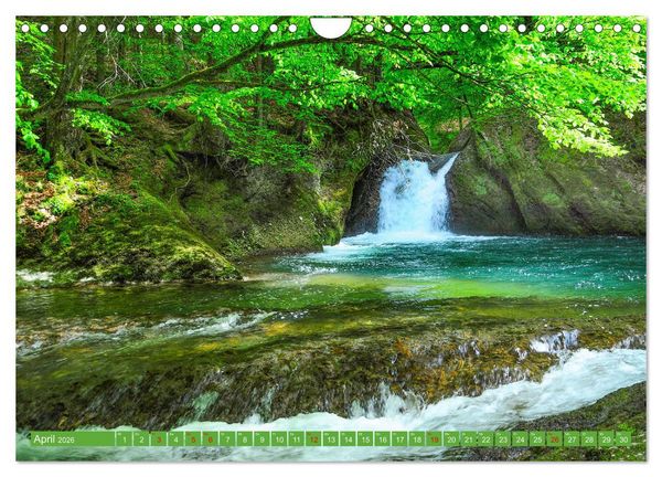 Produktbild: Rauschende Wildb&auml;che im Allg&auml;u (Wandkalender 2026 DIN A4 quer), CALVENDO Monatskalender