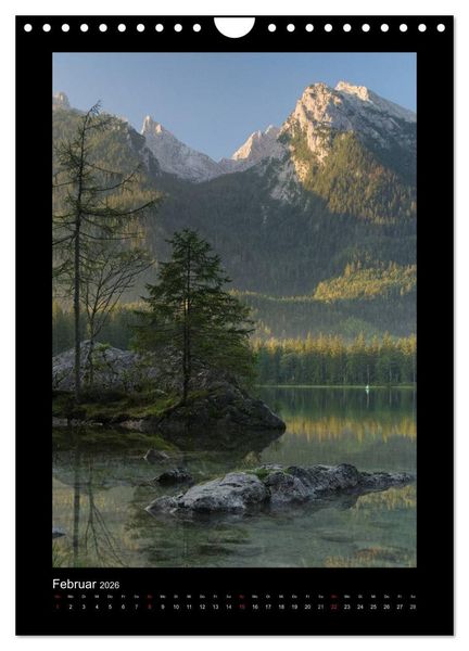 Produktbild: Landschaft im Fokus - Bayern, Tirol und S&uuml;dtirol (Wandkalender 2026 DIN A4 hoch), CALVENDO Monatskalender