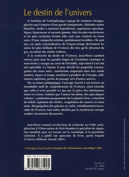 Produktbild: Le Destin de l'Univers